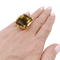 Bague 53 Bague de cocktail, or jaune, quartz bicolore 35 cts. 58 Facettes 34690