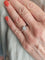 Bague 52 Solitaire or blanc diamant 0.55 carat 58 Facettes 058511