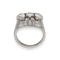 Bague 54 Bague en or gris 18K avec 2,50 ct de diamants taille ancienne - Vers 1950 - Taille 54 58 Facettes FB10703