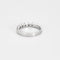 Bague 52 Demi-alliance platine et diamants 58 Facettes GU148