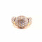 Bague 56 Bague dôme en or jaune 18 carats sertie de diamants 58 Facettes