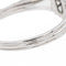 Bague 59 Bague Fleur Or blanc Emeraude 58 Facettes 3100389CN
