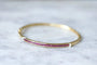 Bracelet Bracelet jonc ouvrant rubis calibrés et diamants 58 Facettes