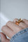 Bague 58 Bague Tank or rose, platine et diamants 58 Facettes