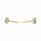 Boucles d'oreilles Boucles d'oreilles Puces Or jaune Saphir 58 Facettes 3548950CN
