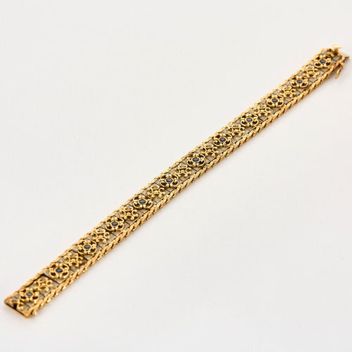 Bracelet Bracelet souple or jaune et blanc 58 Facettes LIS1986