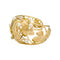 Bracelet Bracelet feuilles de lierre en or jaune et perles. 58 Facettes 31209