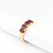 Bague 58 Bague en or jaune rubis et diamants 58 Facettes 31234