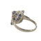 Bague 54.5 BAGUE EN PLATINE DE STYLE ART DÉCO AVEC DIAMANTS ET SAPHIRS 58 Facettes Q258B