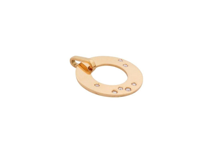 Pendentif pendentif DINH VAN cible mm or jaune 18k & diamants  damonds 58 Facettes 266787