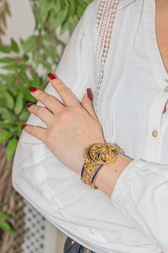 Bracelet Bracelet Manchette Or jaune Diamant 58 Facettes 2912669CN