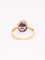 Bague 55 Bague victorienne or jaune améthyste gravée perle 58 Facettes 1164.2