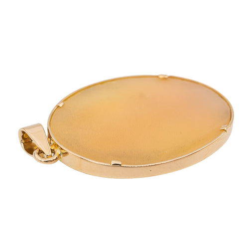 Pendentif Pendentif Camée Or jaune Coquille 58 Facettes 2912921CN