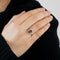 Bague 58 Bague or et pierre rose 58 Facettes BO/230126