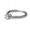 Bague 54 Solitaire or blanc 58 Facettes 282