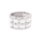 Bague 56 Bague Chanel, "Ultra", or blanc, céramique blanche et diamants. 58 Facettes 34296
