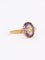 Bague 55 Bague Napoléon III or jaune améthyste perle 58 Facettes J600
