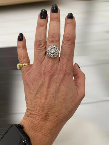 Bague 49 Bague en or avec diamants Estate 58 Facettes