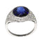 Bague 55 Bague saphir et diamant d'inspiration Art déco des années 1950 : une pièce audacieuse et affirmée 58 Facettes 24332-0063