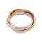 52 Bague Cartier, "Trinity Classique", trois ors. 58 Facettes 34226
