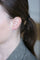 Boucles d'oreilles Dormeuses diamants 0.55 Carat, or blanc 58 Facettes