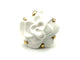 Bague 52 CHANEL. Collection "Camélia", bague or jaune et cacholong 58 Facettes
