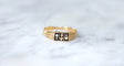 Bague 63 Bague Capelet régionale or et émail 58 Facettes