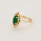 Bague 52,5 Bague marquise or jaune, émeraude et diamants 58 Facettes CHA5547