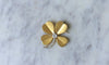 Broche Broche Trèfle Diamants sur Or Jaune 58 Facettes