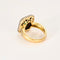 Bague 52 Bague or jaune et gris, émeraude et diamants 58 Facettes LOR3508