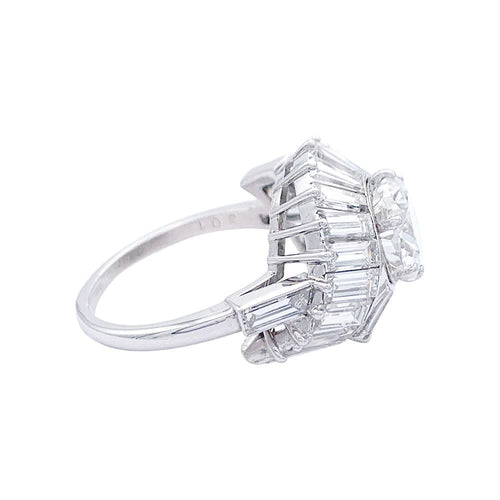 Bague 56 Bague Tourbillon diamant entourage baguette. 58 Facettes 32596