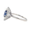 Bague 52 Bague Pompadour Or blanc Saphir, Diamant 58 Facettes 3884540CN