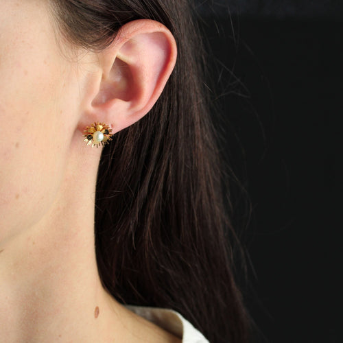 Boucles d'oreilles Boucles d'oreilles vintage perles de culture 58 Facettes 25-110