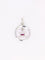 Pendentif Médaille amour AUGIS ronde or blanc Plus qu'hier moins que demain diamant rubis 58 Facettes J630