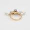 Bague 51.5 Bague fleur de charme de perle de diamant vintage des années 60 58 Facettes G13451