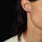 Boucles d'oreilles Puces d'oreilles or jaune godronné diamants 58 Facettes 16-311B