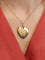 Pendentif Pendentif porte photo coeur Art Nouveau or jaune diamants taille rose 58 Facettes 1053.4