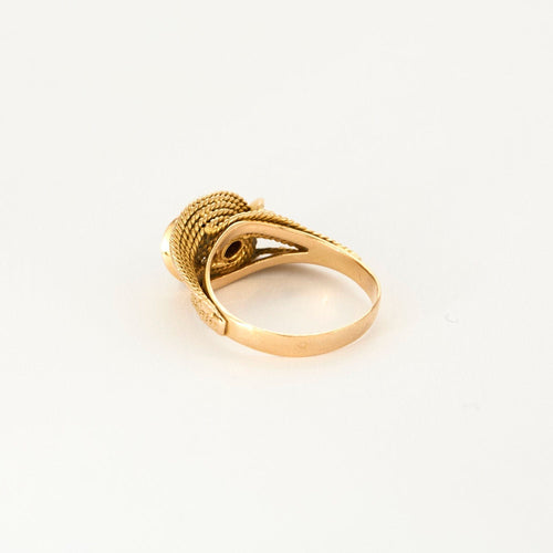 Bague 55 Bague jonc or jaune 58 Facettes CLA0434