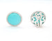 Boucles d'oreilles Orecchini Leo Pizzo con turchese e diamanti 58 Facettes