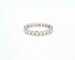Bague Bague d'éternité en or blanc 58 Facettes