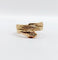 Bague 54.5 Bague serpent or rose finement tressée yeux rubis 58 Facettes A04370