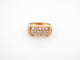 Bague 52 bague bandeau en or jaune et 16 diamants brillants 0.4ct 58 Facettes 258751