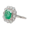 Bague 58 Bague Platine Emeraude 58 Facettes 3393671CN