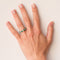 Bague 56 Alliance diamants émeraudes 58 Facettes 15-378-56