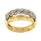 Bague 61 Bague 2 anneaux dorés 58 Facettes 21797