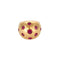 Bague 47 Bague boule or jaune et rubis de synthèse 58 Facettes PAL3224