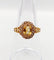 Bague 56 Bague marguerite antique citrine et perles en or rose 18k (circa 1900) 58 Facettes A01952