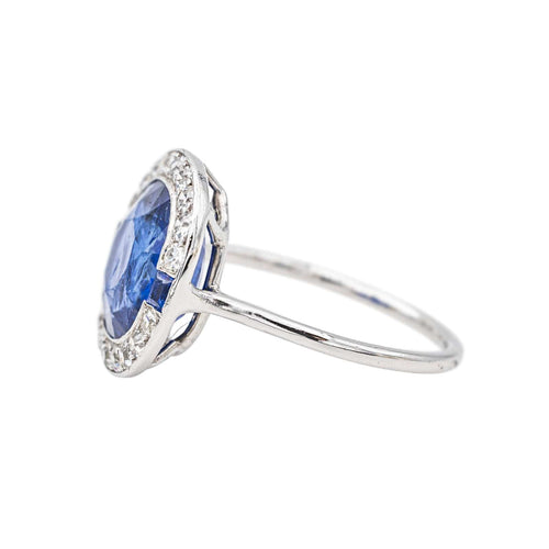 Bague Bague Platine Saphir 58 Facettes 3672192CN