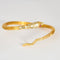 Bracelet Jonc Serpent, or jaune et rubis 58 Facettes LF13