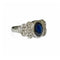 Bague 50 Bague jonc en or blanc, saphir 58 Facettes 340